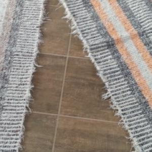 Beira cama rústico de algodão cores da foto Ref.020