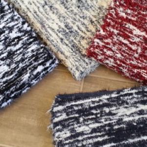 Capacho de chenile mesclado sem franja,várias cores 50x75cm Ref.087