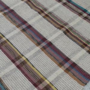 Tapete sala de algodão listrado com linha diversas cores 1,5x2m Ref.008