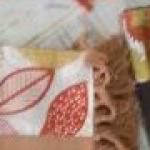 Jogo com barrado de chita 3 peças 