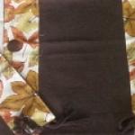 Jogo com barrado de chita 3 peças 