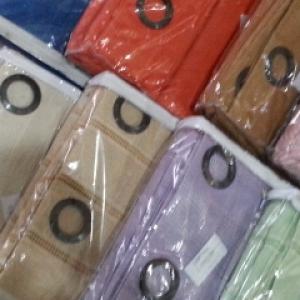 Cortina de algodão várias cores tamanhos 1x80x2,80 e 2,20×2,80 Ref.085