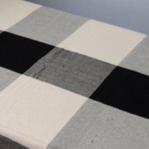 Colcha de algodão xadrez solteiro e casal Ref.076