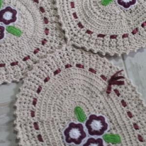 Jogo de banheiro de crochê 3peças