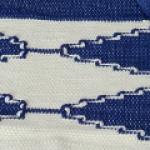 Jogo de malha modelo geométrico 3 peças. 1 de 50x150cm e 2 de 50x80cm Ref.043