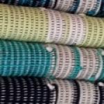 Jogo de malha modelo folha duplo 3 peças várias cores Ref.044