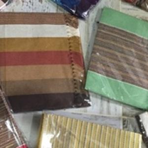 Jogo americano de algodão colorido 6 peças, várias cores