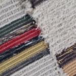 Passadeira listrada com fio de chenille variedade de cores nas listras tamanho 70x2m e 70x3m Ref.066