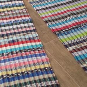 Passadeira de malha estilo hippie colorida 75x3m e 75x2m Ref.065