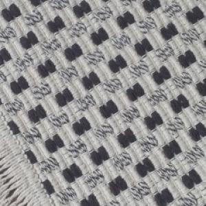 Beira cama fio de algodão modelo dentilhado cores neutras 1×1,5m Ref.080